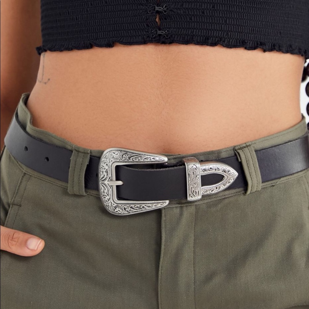 UO Ecote Metal-Tipped Leather Belt